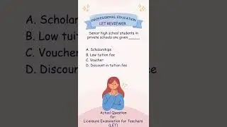 50 LET Sample Questions - Reviewer