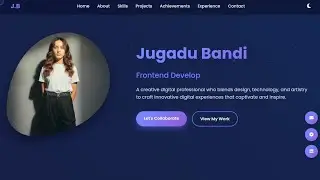 Portfolio Website Design + Source Code Download | Modern UI/UX Tutorial | Jugadubandi | Sheetal 
