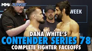 Dana White's Contender Series 78 full card faceoffs