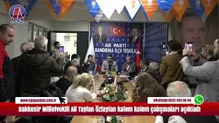 Milletvekili Ali Taylan &Ouml;ztaylan Kalem Kalem &Ccedil;alışmaları A&ccedil;ıkladıTayyar Toprak'ın Kanal Avrupa yayın