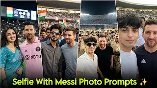 Google Gemini Trending AI Photo Editing | Messi Ke Sath Selfie Photo Banaye #messi 