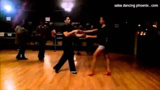 Salsa dancing in Tempe hosted by Stilo (David Olarte and Jewel).