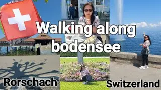 Beautiful day Walking around Rorschach Switzerland