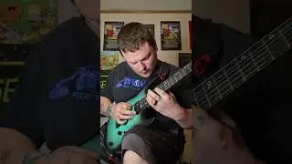 born of osiris with improv shred at end #guitar #practice #sweeppicking #metal #solo #tapping #shred