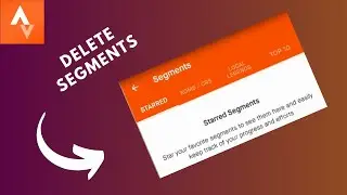 how to delete segments on strava