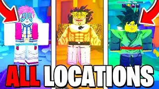 ВСЕ СЕКРЕТНЫЕ ЛОКАЦИИ БОССОВ В Оружии Аниме! Roblox