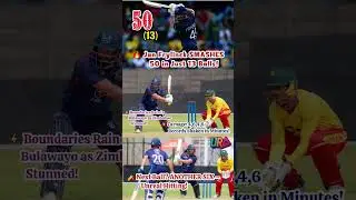Jan Frylinck Hits 13-Ball Fifty 🔥 | 3rd Fastest 50 in T20I History vs Zimbabwe #jaidmeel #cricket