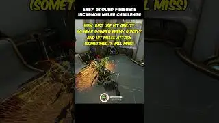 How to do Ground Finishers - Incarnon Melee challenge | Warframe