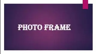 Photo frame idea with flowers