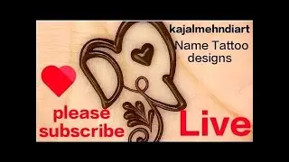 🎨LIVE Name Art | Mehndi & Tattoo Style Name Writing💖 LIVE Custom Name Mehndi | Real Time Name Design