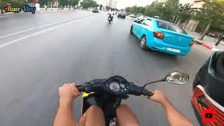 فلوك موتو جوك في طنجة  🏍 Jog r  #motovlog