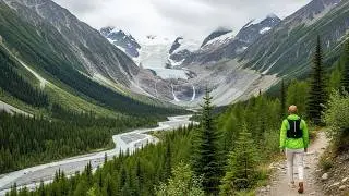 Silent Hiking to the Morteratsch Glacier, St. Moritz, Swiss Alps | Hiking POV