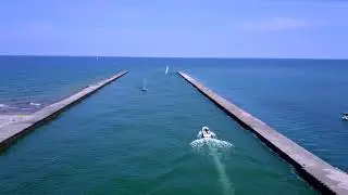 Bird's Eye of Little Sodus Bay, view in 1080 or 4K for best quality!
