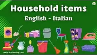 Teaching Names of Household Items for ITALIAN Kids