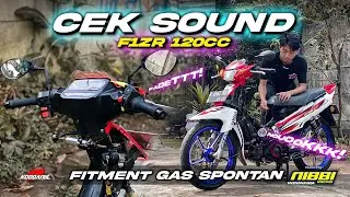 CEK SOUND F1ZR 120cc MAKIN SANGAR PAKAI GAS SPONTAN MOTOCROSS‼| REVIEW GAS SPONTAN NIBBI RACING