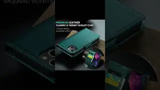 Caseme-case.com iPhone 14 Plus Wallet RFID Blocking Magnetic Case