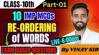 🔥 Re-Ordering of Words | Learn Sentence Structure # english grammar | by Vinay Sir 📚🔥