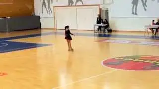 Artistic roller skating. Children's competition. Eva Maron.