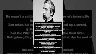 Joshua Lawrence Chamberlain &mdash; The Professor Who Saved a Nation #JoshuaChamberlain #CivilWar #USArmy