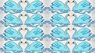 Woolen duck cross stitch design|Hand embroidery stitch hack ideas|knitting easy #Ason-DIA Stitching