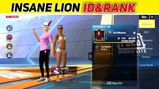 INSANE LION Pubg Lite ID Acount || Insane Lion Rank Sensitivity Settings