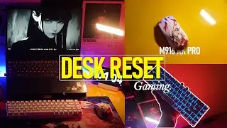 Desk Reset ☁️ | Cleaning My DESK | Unboxing My New Mouse & Keyboard
