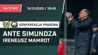 Ante Simundza i Ireneusz Mamrot po meczu Śląsk Wrocław - Stal Mielec (konferencja prasowa)