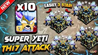 Th17 SUPER YETI Attack Clash of Clans | Best TH17 Attack Strategy With SUPER YETI (Town Hall 17) COC