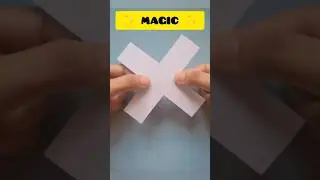Paper Cutting Magic Trick ✨🪄 #diy #fun #craft #ideas #shorts #youtubeshorts #viral #trending