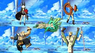 Guilty Gear Xrd Rev 2 - All Wall Splat Animations