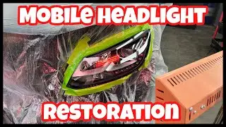 Mobile headlight restoration step by step explanation 👌👌👌👌