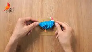 Blue Bird 3d pop up card Warm your beloved one&rsquo;s heart