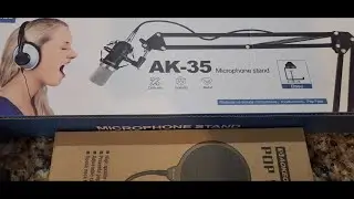 Budget Priced Aokeo Brand Boom Arm Mic Stand & Pop Filter - Are They Any Good?