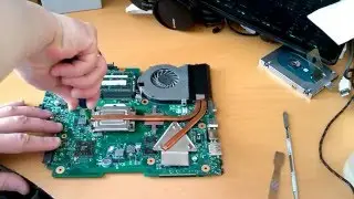 замена термопасты Toshiba Satellite L650D
