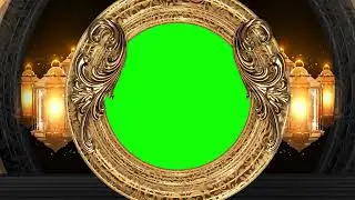 Circular Golden Lanterns Green Screen Islamic Looped Animation | FREE TO USE | IslamicEdits