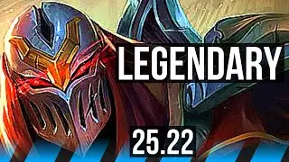 ZED vs IRELIA (MID) | 14/0/0, Legendary | EUW Master | 25.22