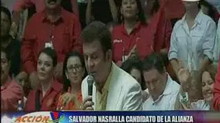 Nasralla ir&aacute; a las elecciones como candidato de la Alianza
