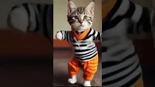 Baby Cat's Hilarious Dance Will Brighten Your Day! 😸💫 #KittenGroove #AdorableCat #KittyCuteness
