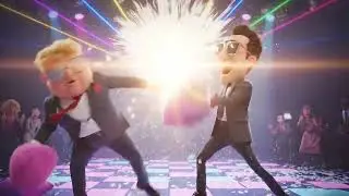 Firefly  A high energy, cinematic 3D animation set on a vibrant disco dance floor with flashing neon
