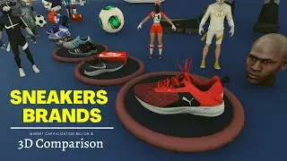 Sneaker Brands in the World (2023) by Market Capitalization 3D Capitalization  👟 👠  👞