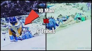 10 man Tribe Vs 6 Full Tribes Pt 2 - Ark Ascended Official PvP