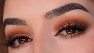 Rusty Brown Smokey Eyeshadow Tutorial Using the Kokie Cosmetics Artist Eyeshadow Palette  Goddess