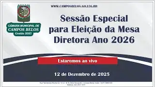 Sessão Especial para Eleição da Mesa Diretora ano 2026