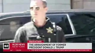 Motorcade transports Trump to Manhattan courthouse