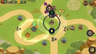 Realm Defense - World 1 | Level 12 (Thundering Valley) | Towers Only Mode | 3 Stars | No Spell