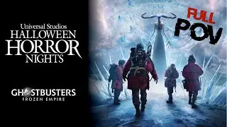 Ghostbusters 2024 at Halloween Horror Nights Hollywood | Full Maze Walkthrough!