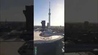 Helicopter Landing on Helideck | Unbelievable Pilot Precision! 🏙🚁 | Helipad Facts #shortsfeed