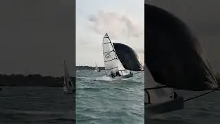RS400 Sending It Downwind in Strong Breeze &ndash; Bottom Mark Approach | Warsash Wednesday Evening Racing
