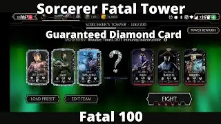 Fatal Sorcerer Tower 100 Boss Battle|Guaranteed Diamond #mkmobile #mortalkombat #mortalkombatmobile
