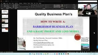 How to write a BARBERSHOP Business Plan by Paul Borosky, MBA. &ndash; Business Plan Tips and Tricks.